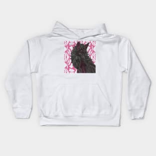 Pink Tribal Fox Kids Hoodie